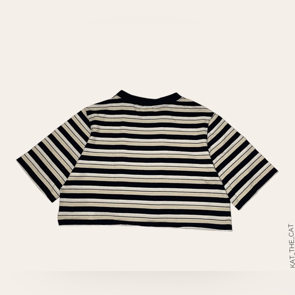 Nordstrom BP Striped Cropped T-Shirt in Small - Picture 4 of 7